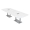 Skutchi Designs 45 in W, 144 in L, 29 in H, Engineered Wood Top, White HAR-AREC-46X143-DOU-ELEC-XD09 - alternate 1